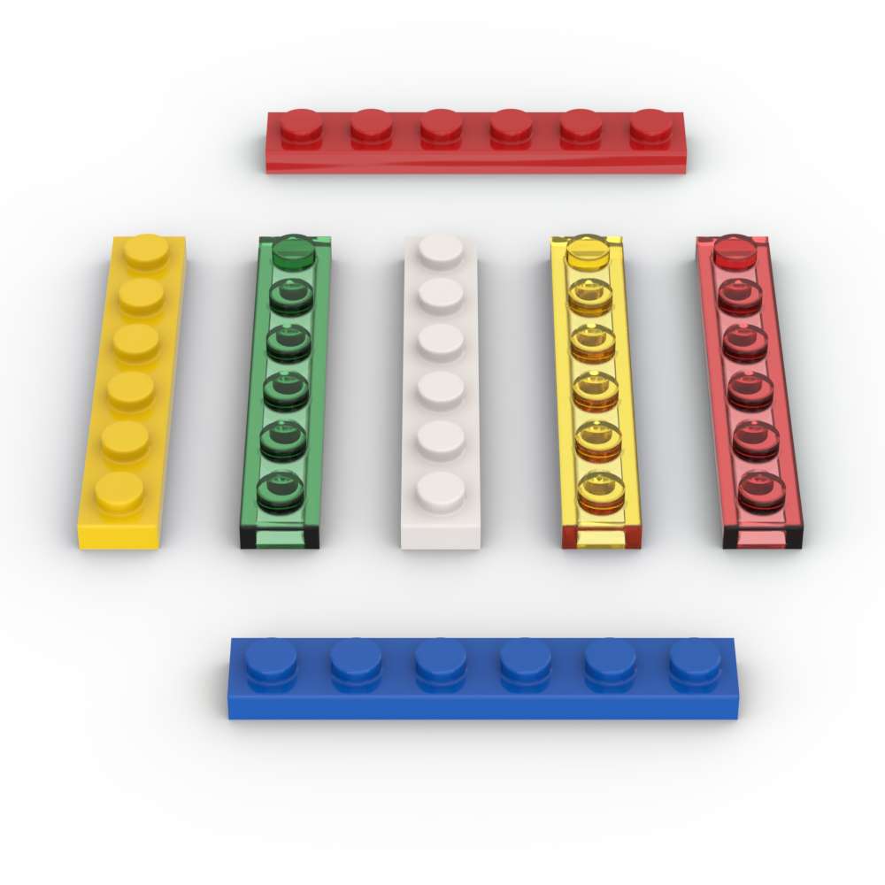 Tech Accessories For Kids - MOC 10 шт. тарелка 3666 1X6