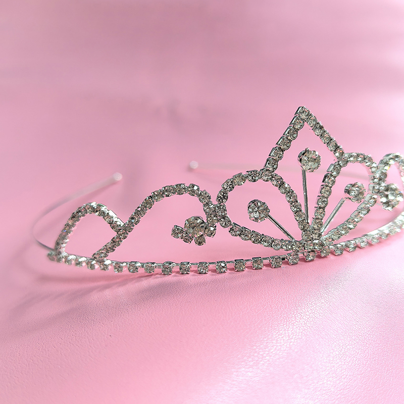Tech Accessories For Women - Серебряная корона со стразами, роскошная хрустальная