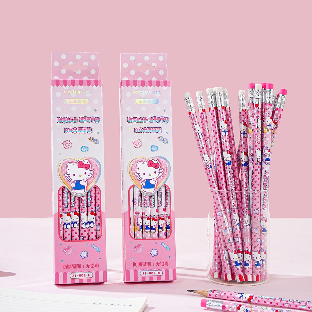 Tech Office Accessories - 12 шт., оригинальные карандаши Sanrio Hello