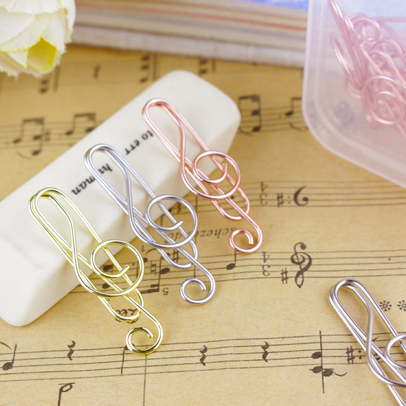 Tech Office Accessories - 10 шт./кор., скрепки в форме музыкальных