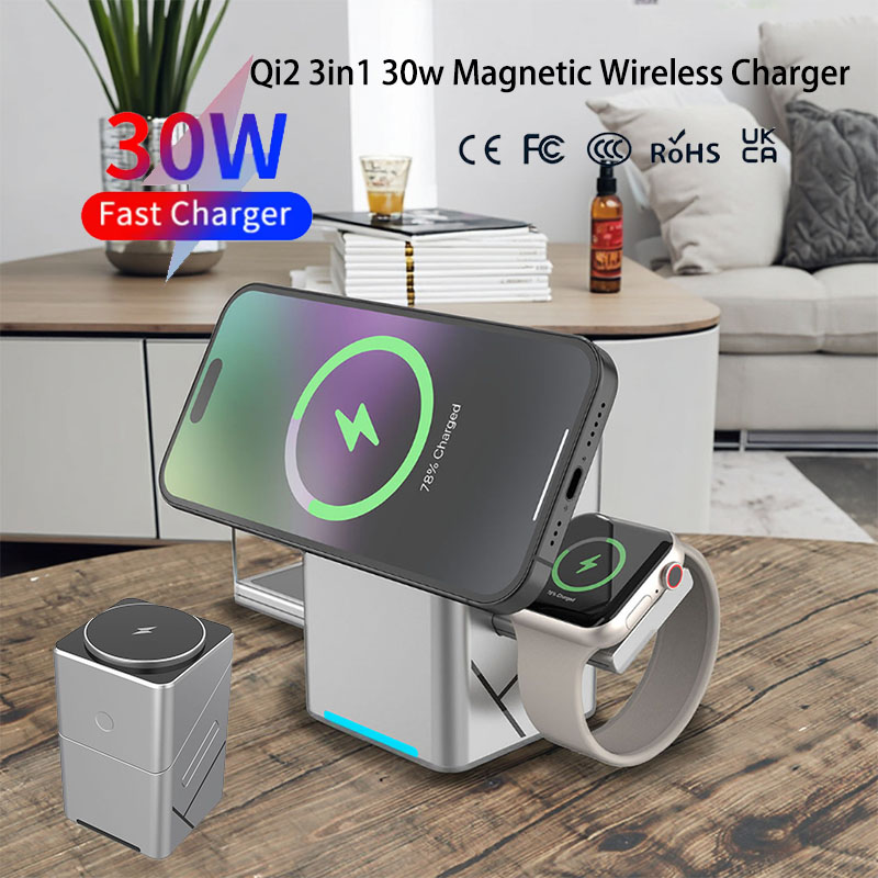 Wireless Charger 3 In 1 - Беспроводное зарядное устройство 3-в-1 с сенсорным