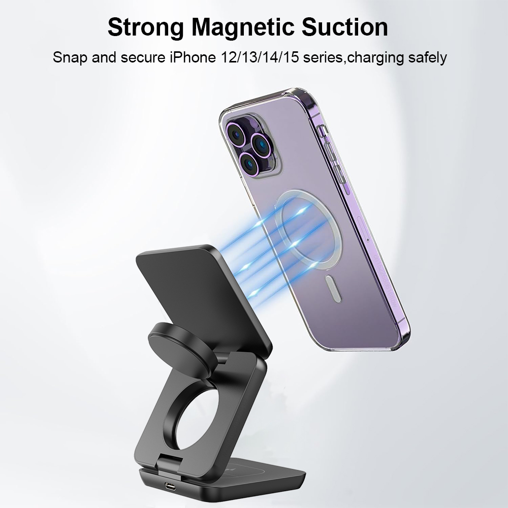Беспроводное зарядное устройст – обзор и цена Wireless Charger 3 In 1
