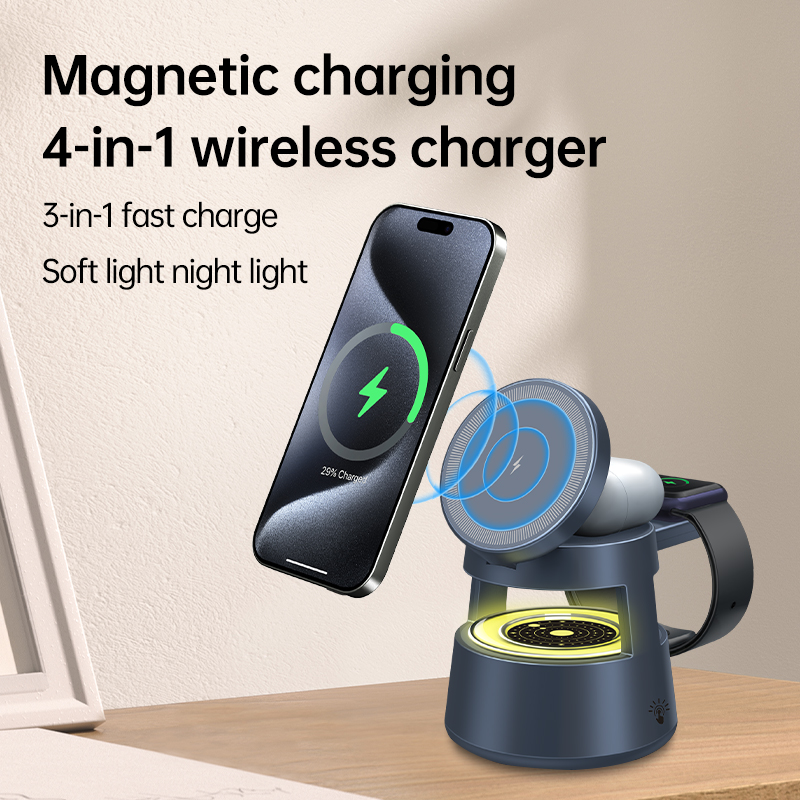 Беспроводная зарядная станция  – обзор и цена Wireless Charger 3 In 1