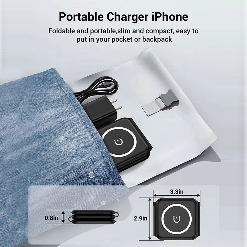 Магнитное складное беспроводно – обзор и цена Wireless Charger 3 In 1