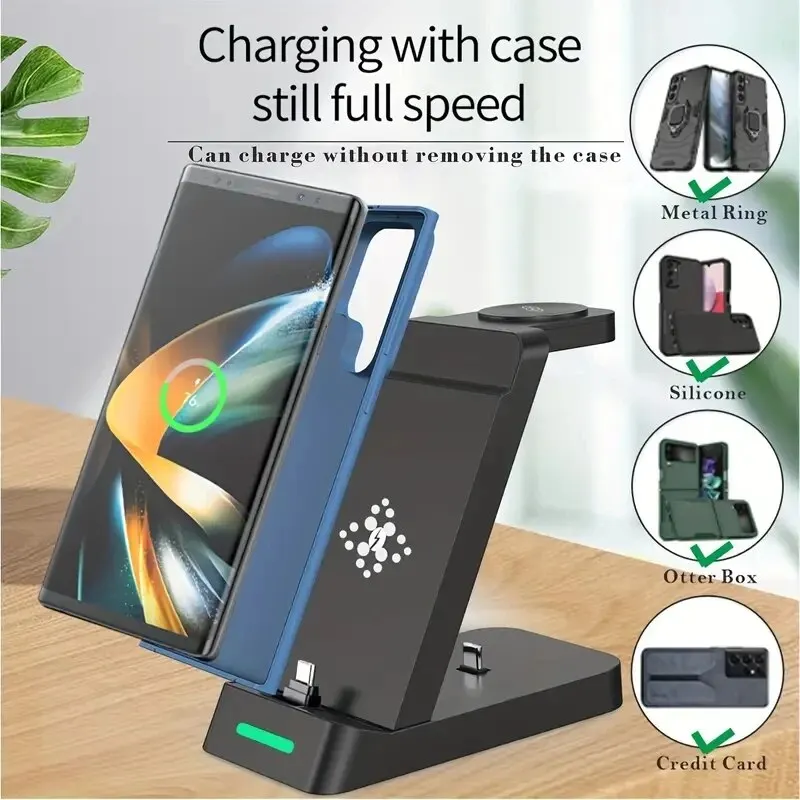 Зарядная Станция 3 в 1 для Sam – обзор и цена Wireless Charger 3 In 1