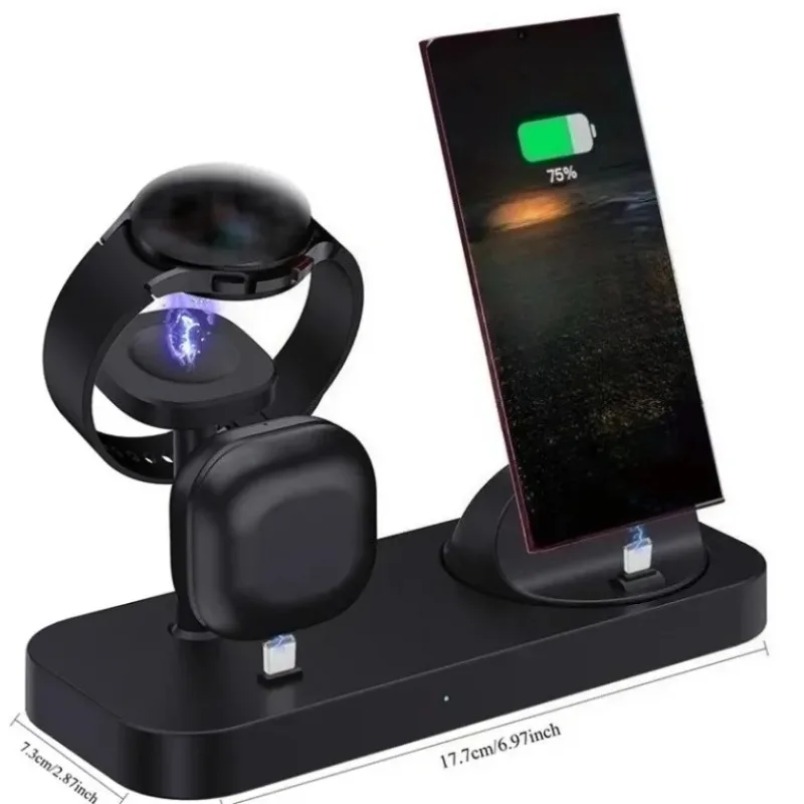 Беспроводное зарядное устройст – обзор и цена Wireless Charger 3 In 1