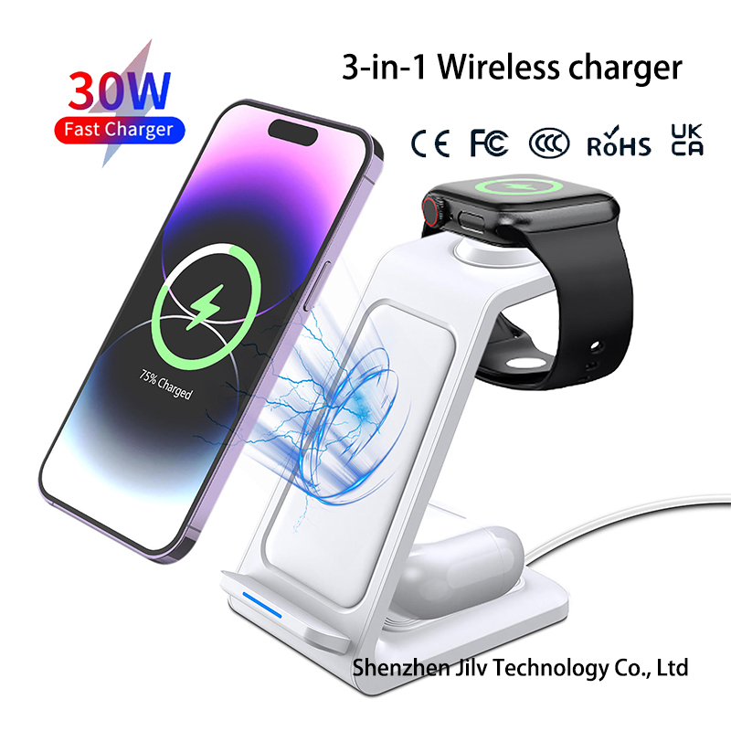 Беспроводная зарядная станция  – обзор и цена Wireless Charger 3 In 1
